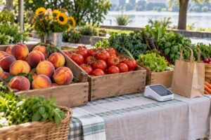 how to pay at a farmers market without cash