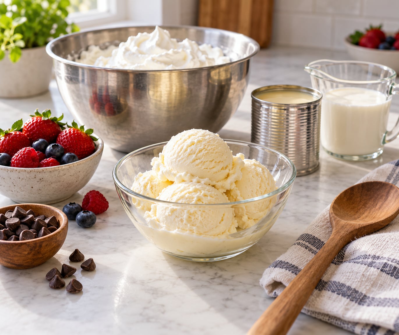 how to make homemade ice cream without a machine