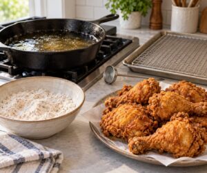 why is my fried chicken not crispy