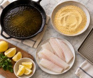 how to fry fish with cornmeal coating