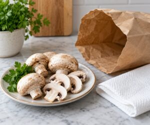 how to store mushrooms so they stay dry