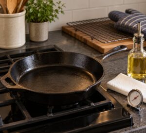 how to season a cast iron skillet properly