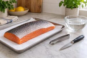 how to remove pin bones from salmon