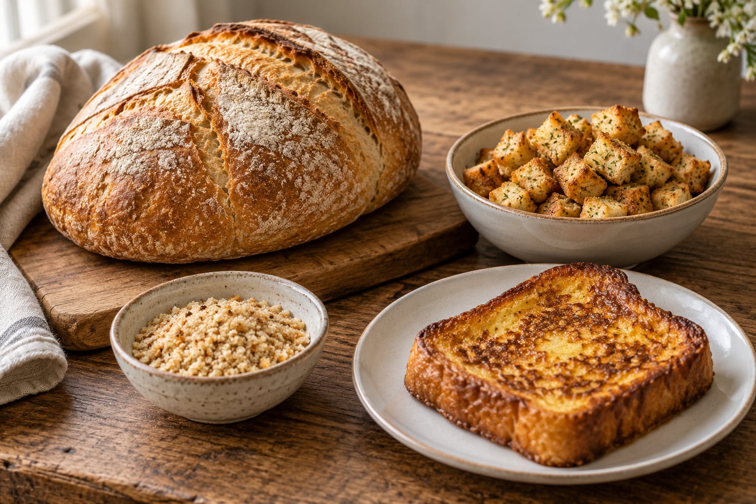 how to use stale bread instead of throwing it out