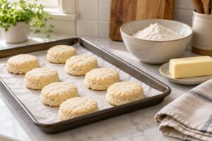 why are my biscuits hard and flat