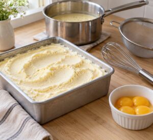 how to make custard base ice cream