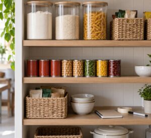how to label and rotate a home pantry