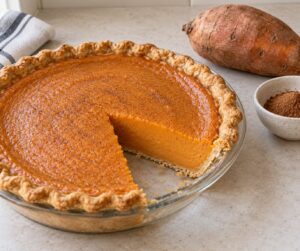 how to make sweet potato pie from fresh potatoes
