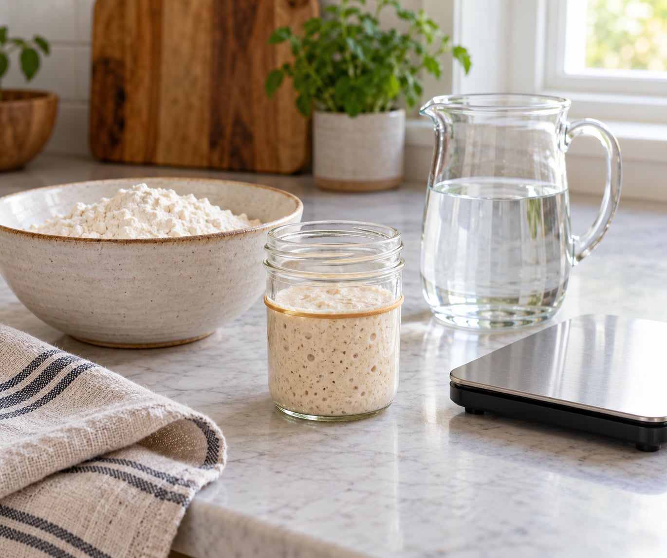 how to feed a sourdough starter on a schedule