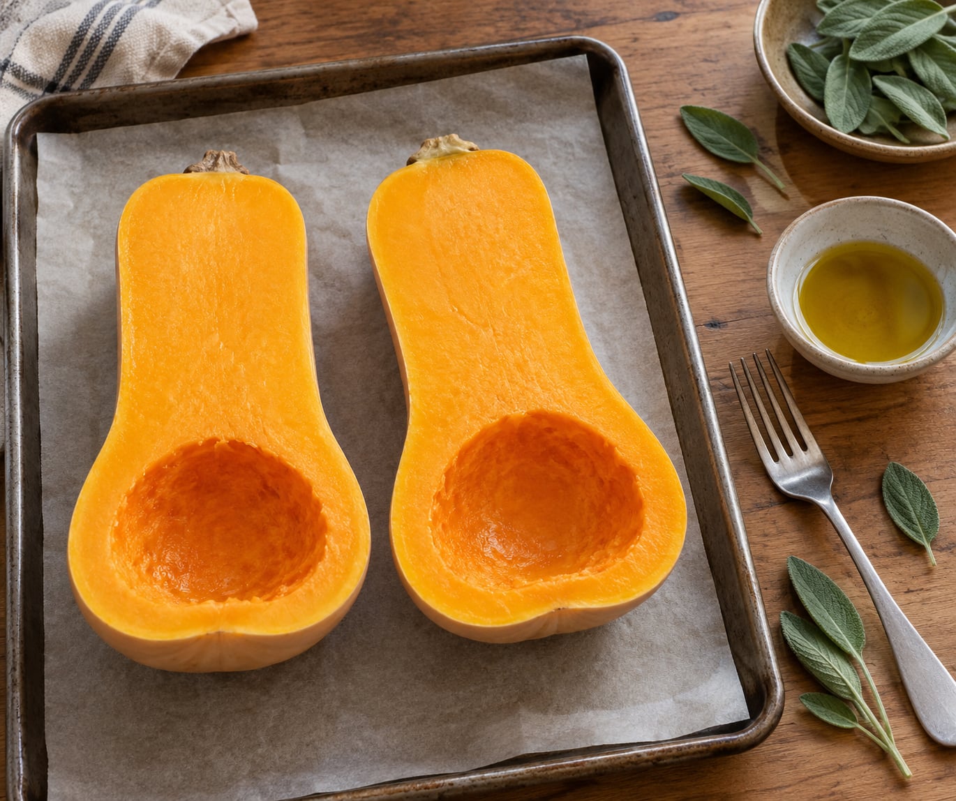 how to cook butternut squash without peeling it