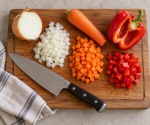 how to cut vegetables faster with better knife skills