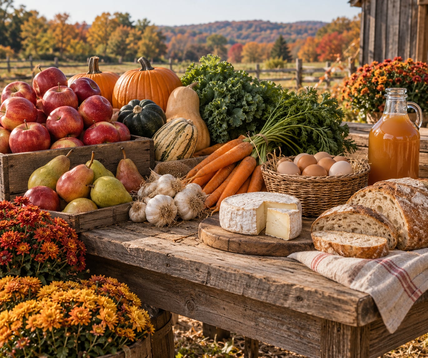 what to buy at a farmers market in fall