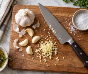 how to mince garlic without a press