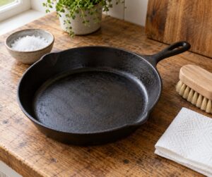 how to fix a rusty cast iron skillet