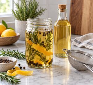 how to make herb infused vinegar