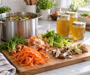 how to use vegetable scraps instead of throwing them away