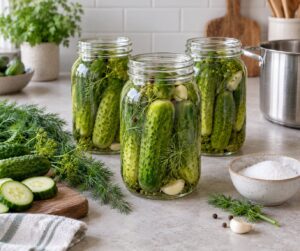how to make dill pickles that stay crunchy