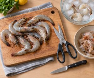 how to peel and devein shrimp quickly
