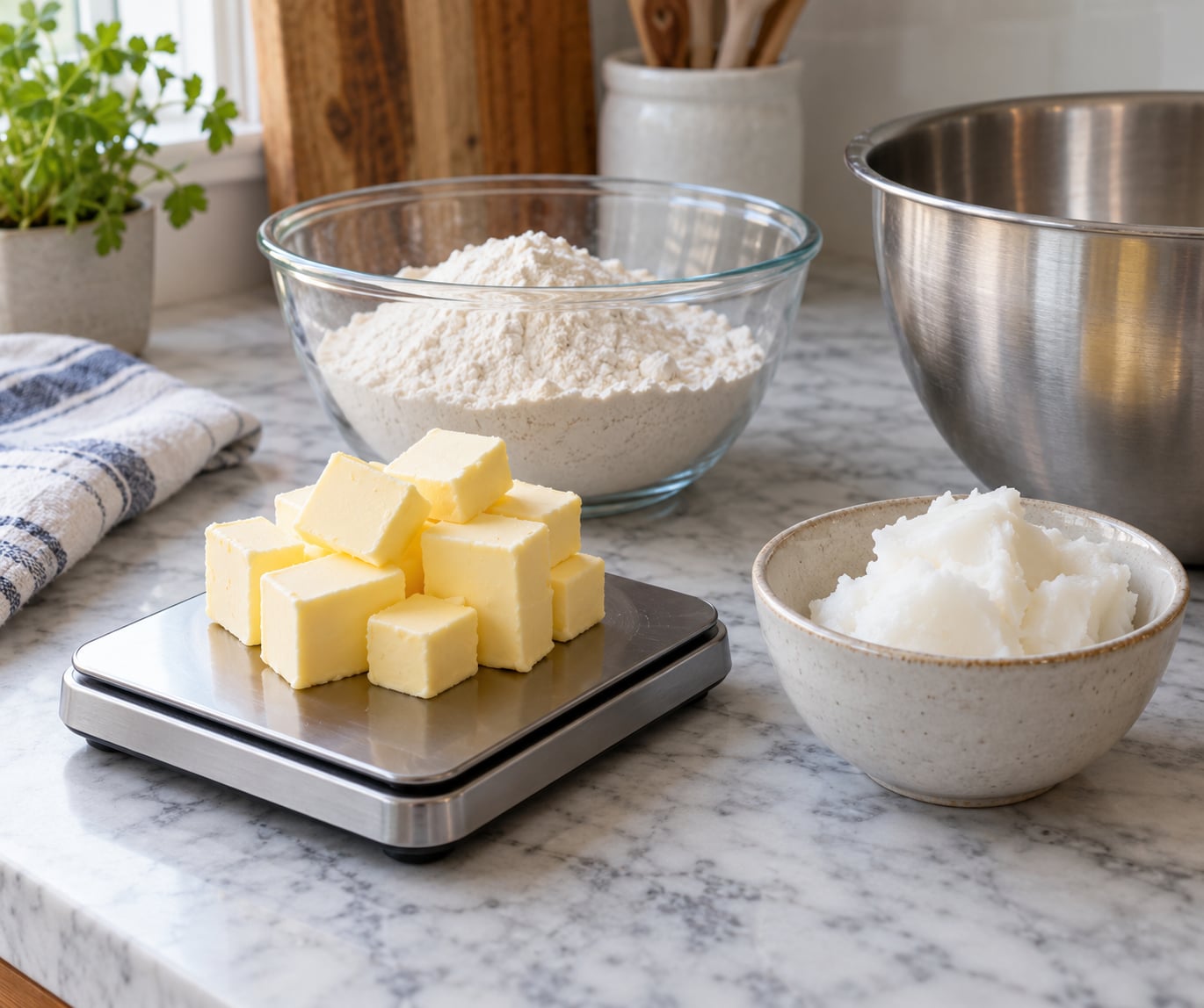 how to substitute butter for shortening in baking