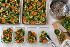 how to batch cook vegetables for the week