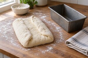how to shape a loaf of sandwich bread