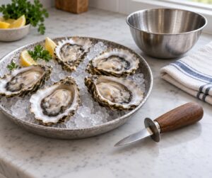 how to shuck oysters safely