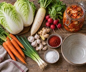 how to make kimchi with market vegetables