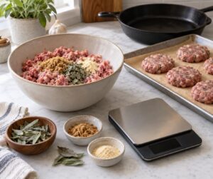 how to make breakfast sausage patties from scratch