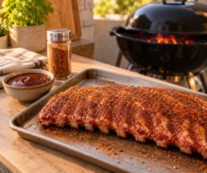 how to cook ribs in the oven then finish on the grill