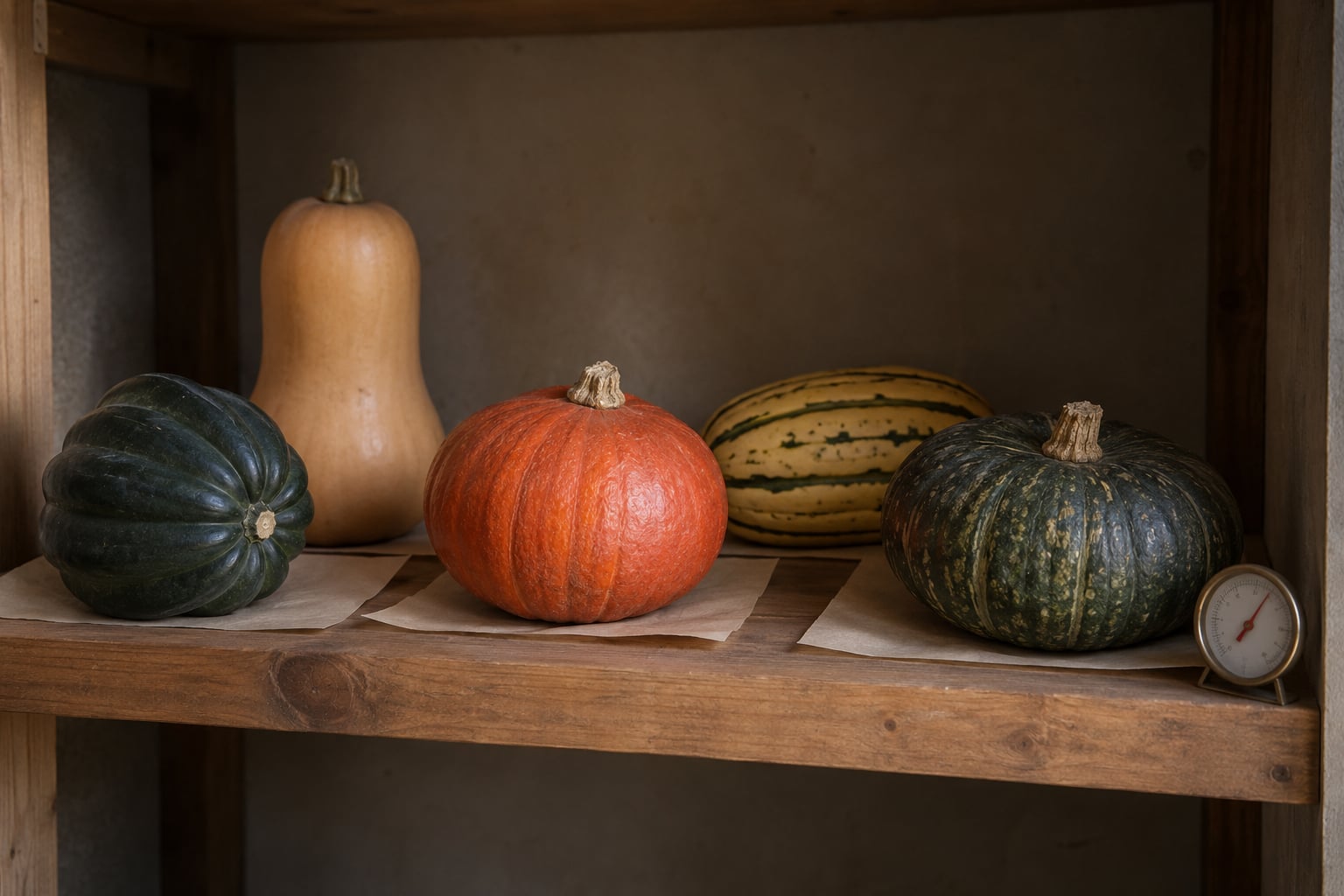 how to store winter squash without a cellar