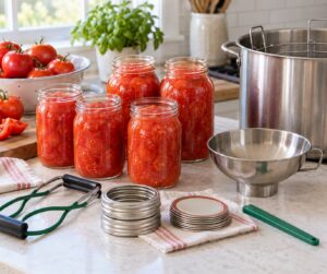 how to water bath can tomatoes safely