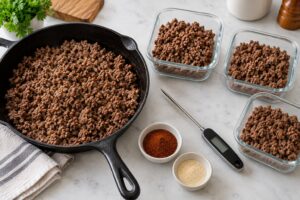 how to cook ground beef for the week
