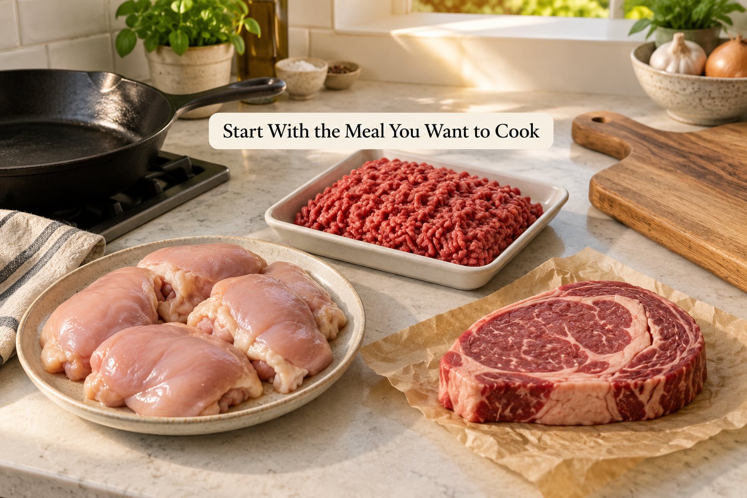 Start With the Meal You Want to Cook