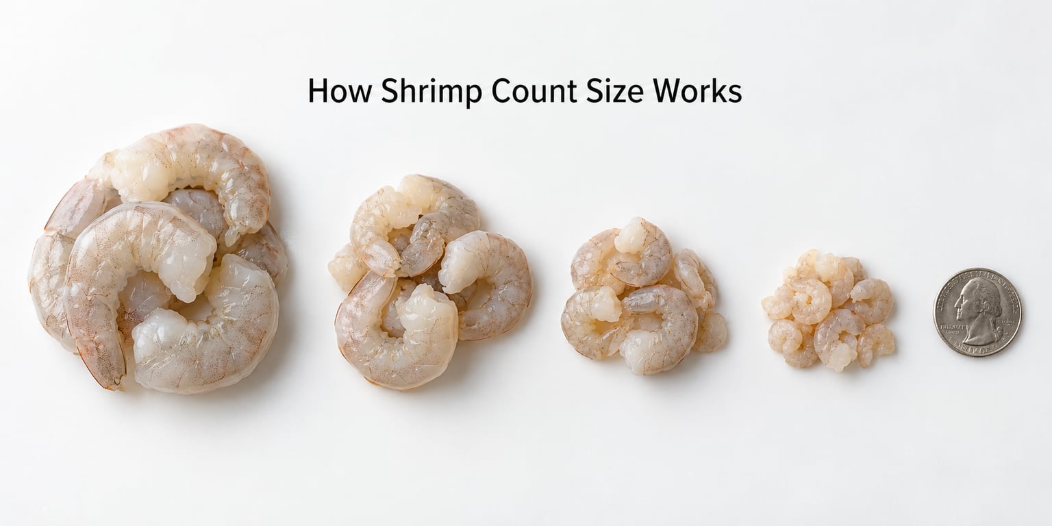How Shrimp Count Size Works
