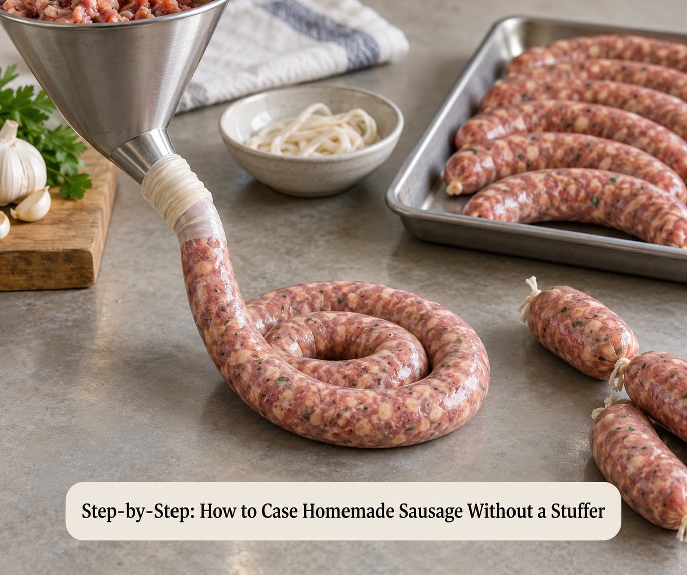 Step-by-Step: How to Case Homemade Sausage Without a Stuffer