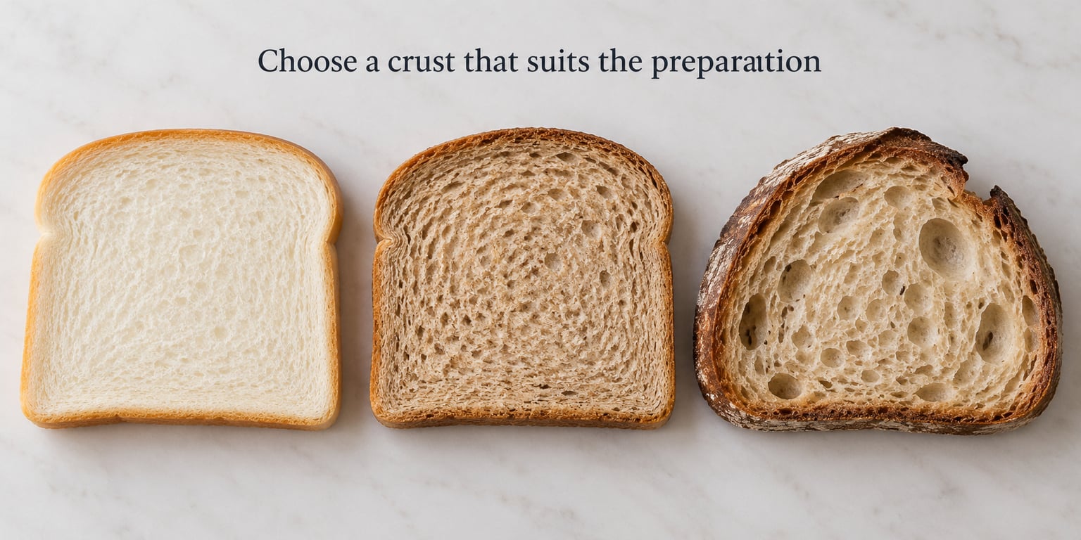 Choose a crust that suits the preparation