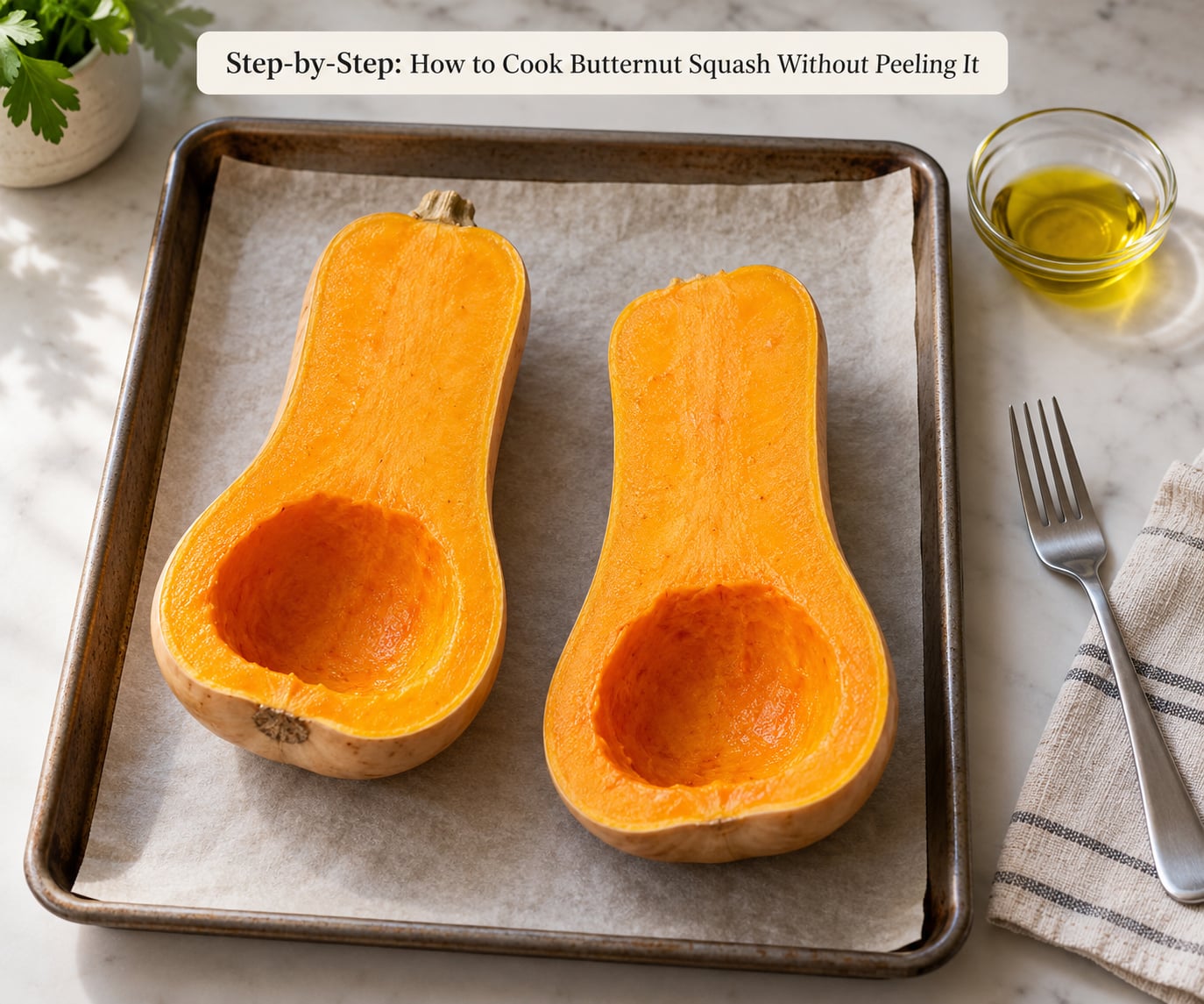 Step-by-Step: How to Cook Butternut Squash Without Peeling It