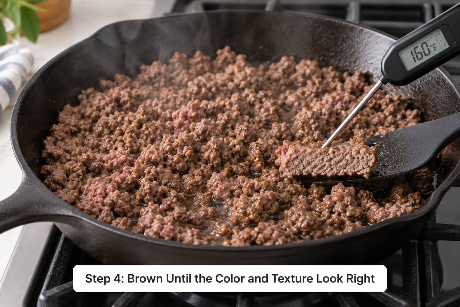Step 4: Brown Until the Color and Texture Look Right