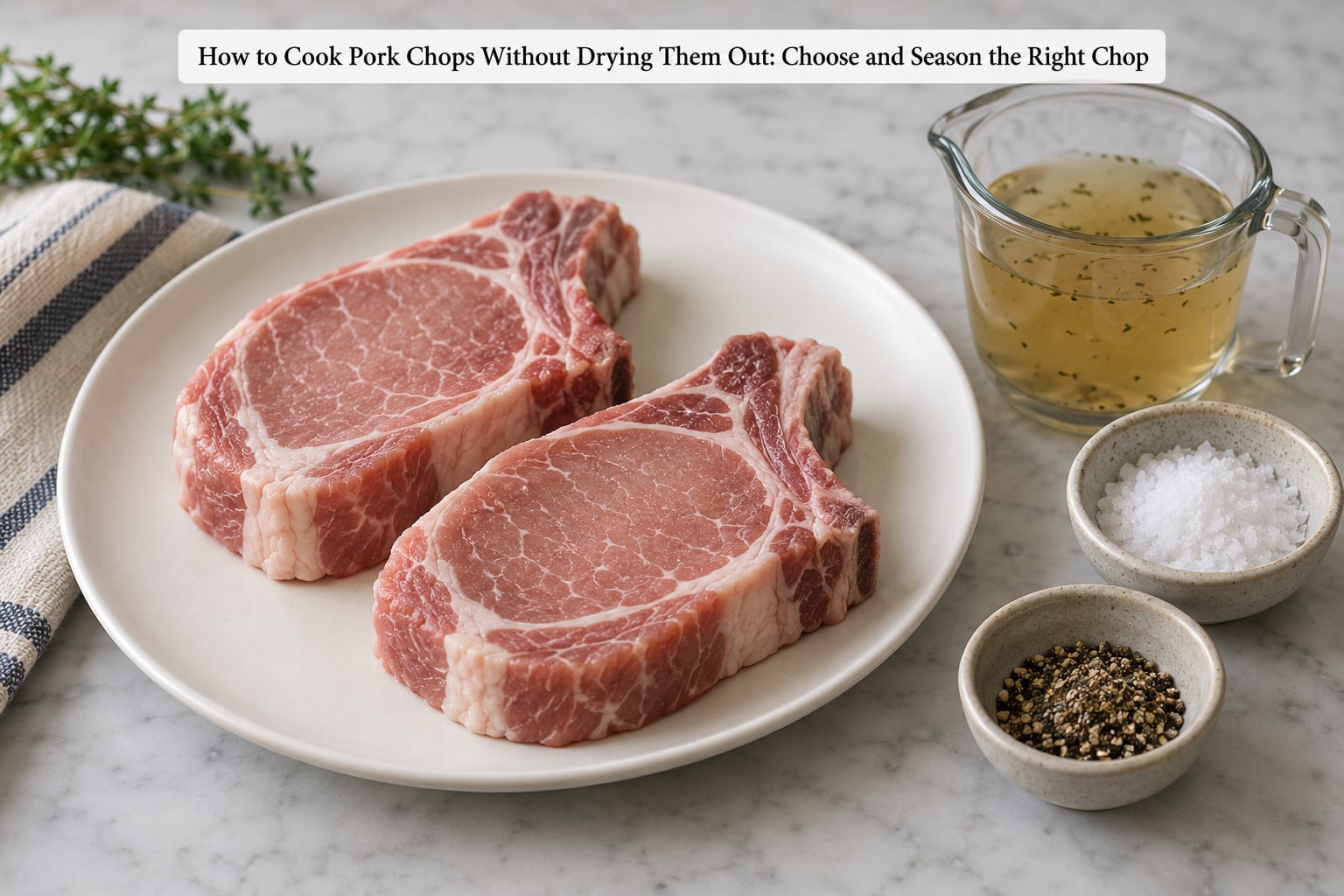 How to Cook Pork Chops Without Drying Them Out: Choose and Season the Right Chop