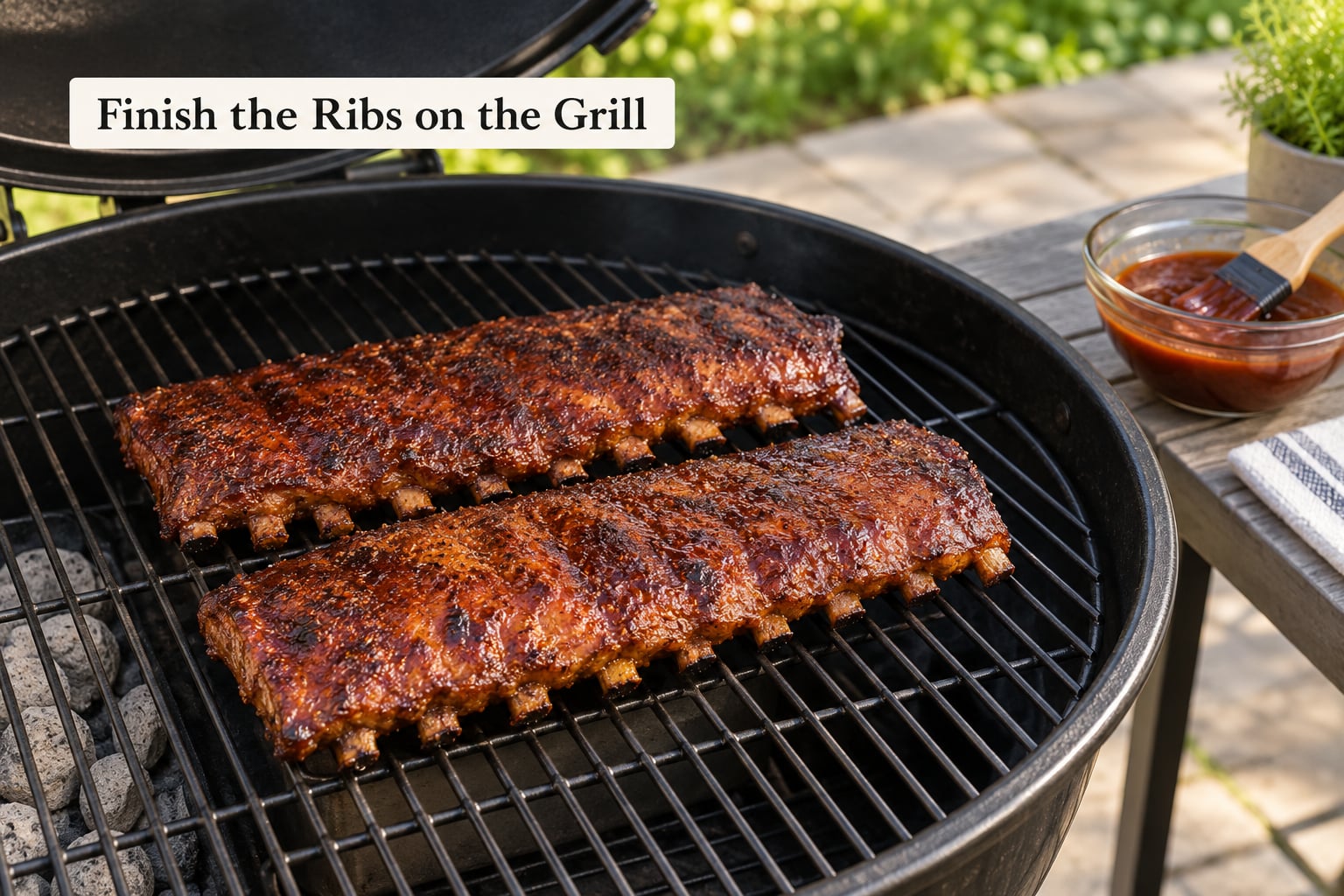 Finish the Ribs on the Grill