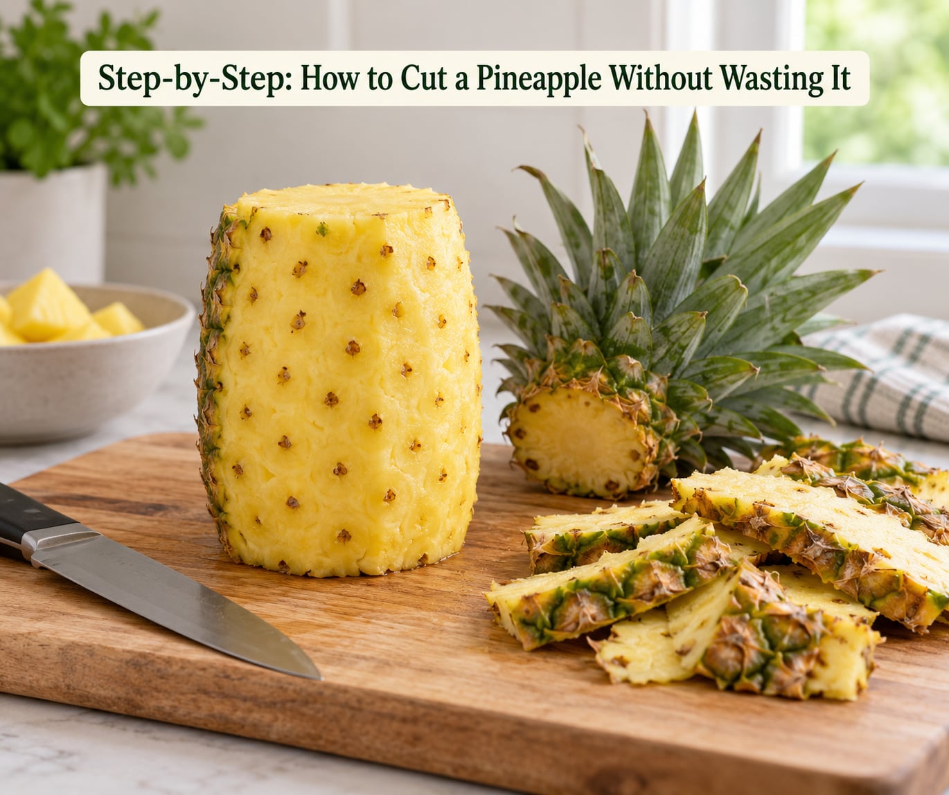Step-by-Step: How to Cut a Pineapple Without Wasting It