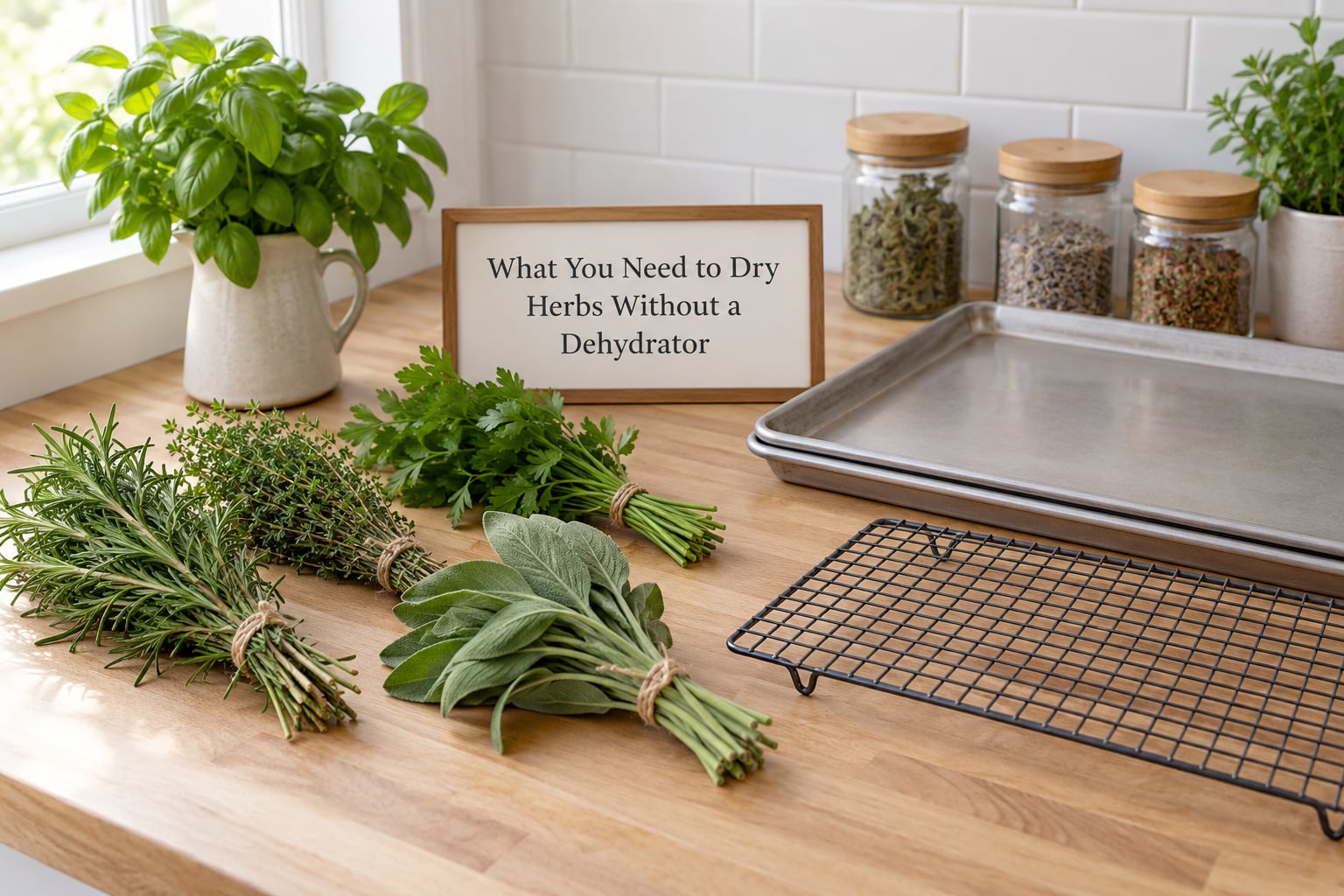 What You Need to Dry Herbs Without a Dehydrator