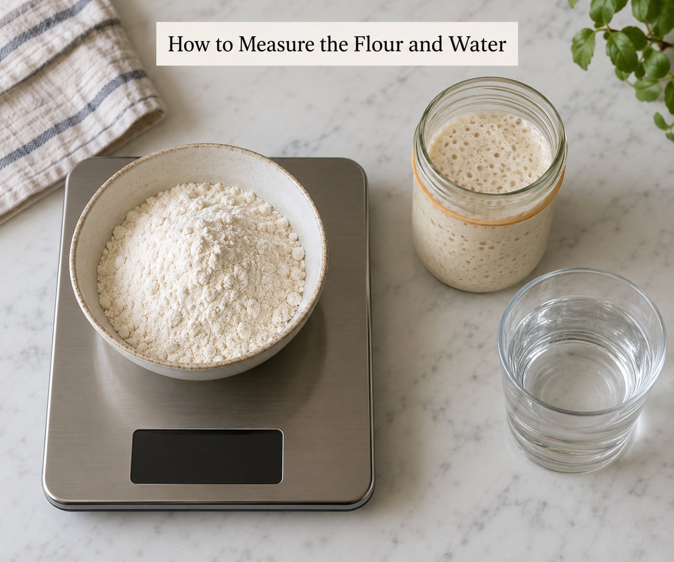How to Measure the Flour and Water