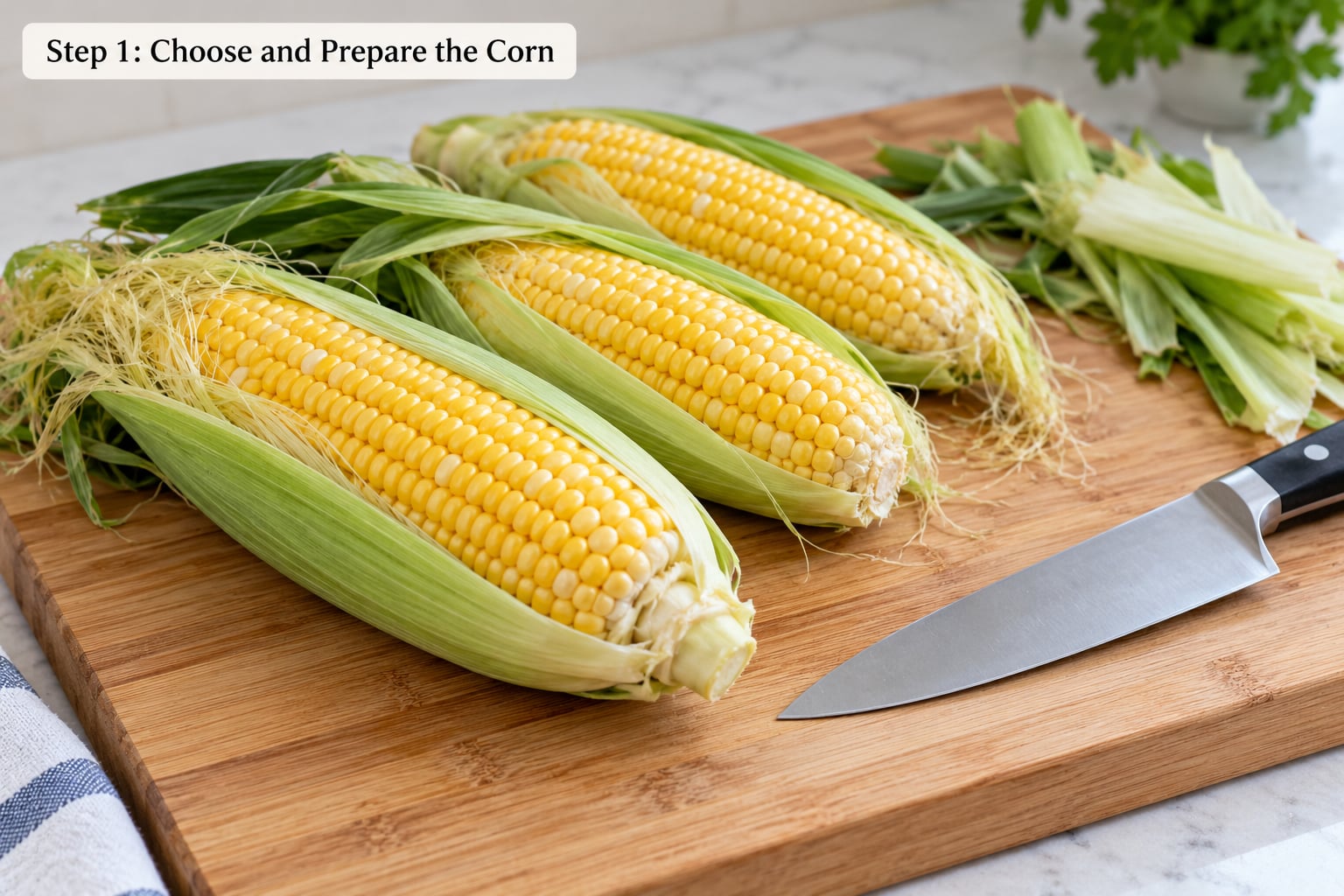 Step 1: Choose and Prepare the Corn