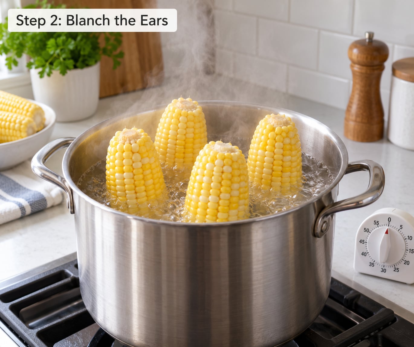 Step 2: Blanch the Ears