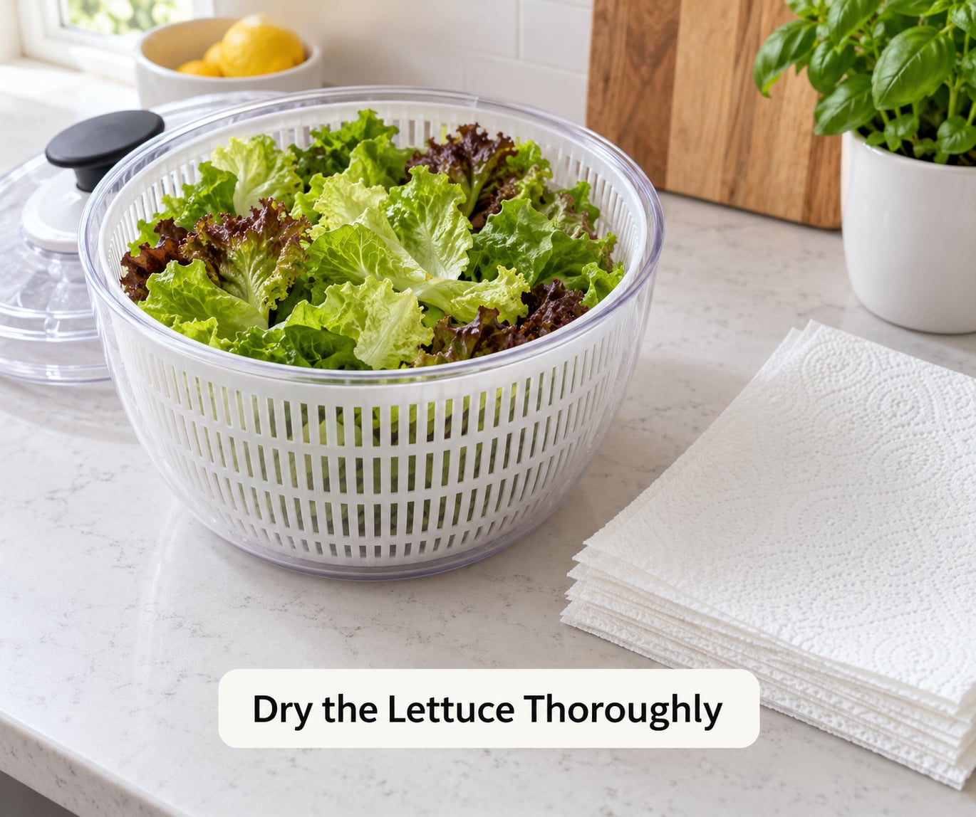 Dry the Lettuce Thoroughly