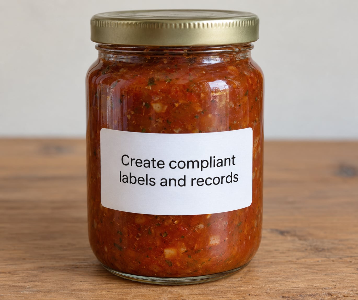 Create compliant labels and records