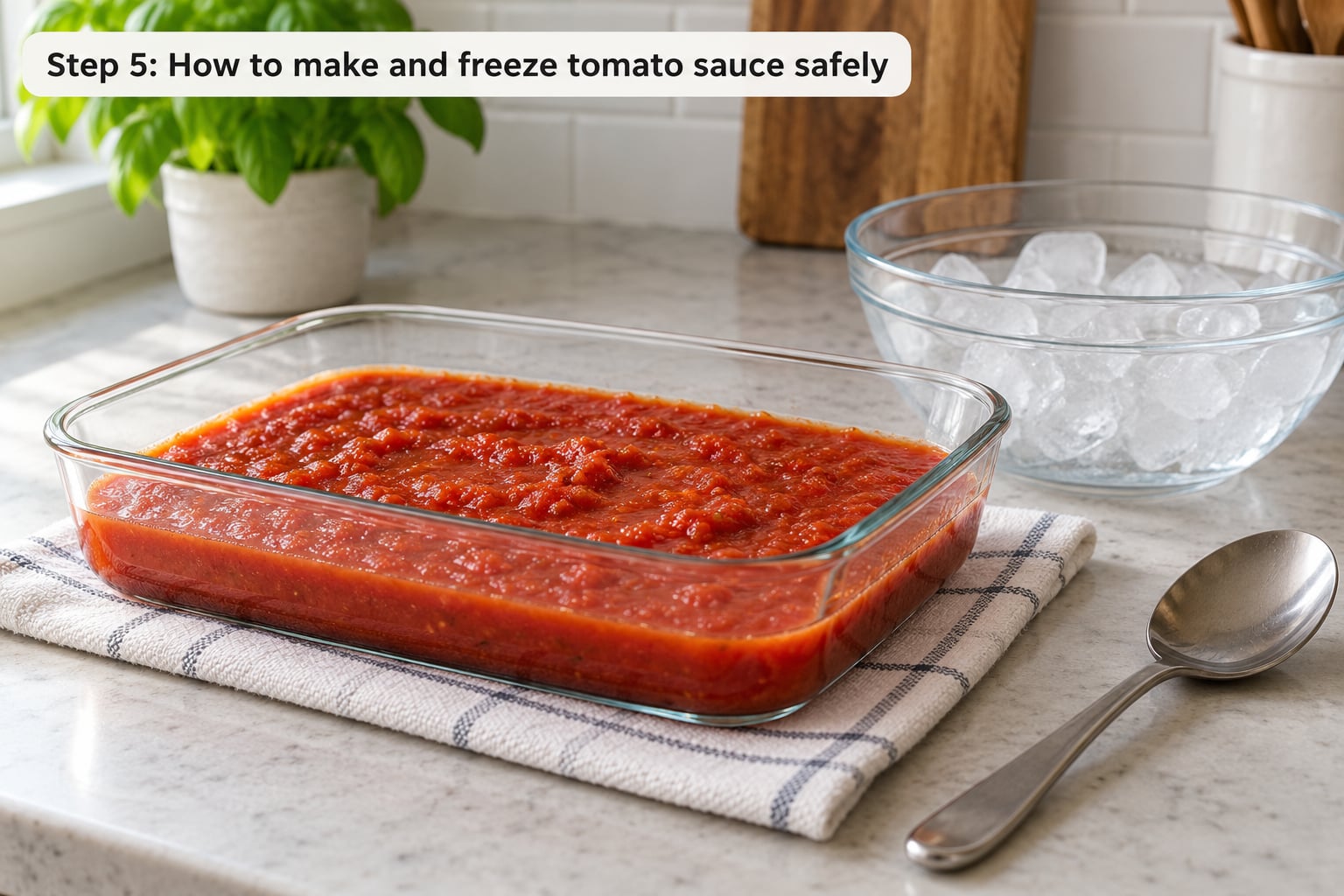 Step 5: How to make and freeze tomato sauce safely