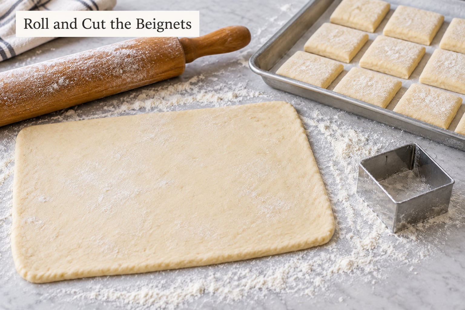 Roll and Cut the Beignets