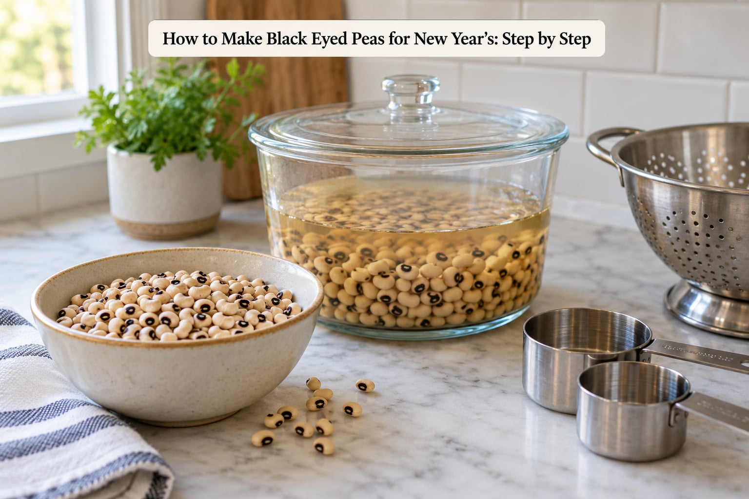 How to Make Black Eyed Peas for New Year's: Step by Step